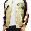 Load image into Gallery viewer, Japanesque Mens Japanese Souvenir Jacket Goldfish Bowl Sukajan 3RSJ-045 Beige/Black