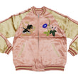 Load image into Gallery viewer, Japanesque Mens Japanese Souvenir Jacket Goldfish Bowl Sukajan 3RSJ-045 Pink/Beige
