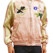 Load image into Gallery viewer, Japanesque Mens Japanese Souvenir Jacket Goldfish Bowl Sukajan 3RSJ-045 Pink/Beige