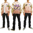 Load image into Gallery viewer, Japanesque Mens Japanese Souvenir Jacket Goldfish Bowl Sukajan 3RSJ-045 Pink/Beige