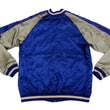 Load image into Gallery viewer, Japanesque Men's Japanese Souvenir Jacket Komainu Embroidered Sukajan 3RSJ-046 Navy-Blue/Beige