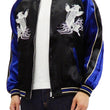 Load image into Gallery viewer, Japanesque Men's Japanese Souvenir Jacket Koi Fish Sukajan 3RSJ-047 Black/Navy-Blue