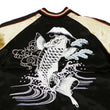 Load image into Gallery viewer, Japanesque Men's Japanese Souvenir Jacket Koi Fish Sukajan 3RSJ-047 Black/Beige