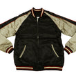 Load image into Gallery viewer, Japanesque Men's Japanese Souvenir Jacket Koi Fish Sukajan 3RSJ-047 Black/Beige