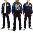 Load image into Gallery viewer, Japanesque Men's Japanese Souvenir Jacket Manta Ray Sukajan 3RSJ-048 BlacK/Navy-Blue
