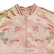 Load image into Gallery viewer, Japanesque Men's Japanese Souvenir Jacket Goldfish Embroidered Sukajan 3RSJ-049 Pink/Beige
