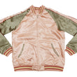 Load image into Gallery viewer, Japanesque Men's Japanese Souvenir Jacket Goldfish Embroidered Sukajan 3RSJ-049 Pink/Beige