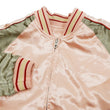 Load image into Gallery viewer, Japanesque Men's Japanese Souvenir Jacket Goldfish Embroidered Sukajan 3RSJ-049 Pink/Beige