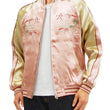 Load image into Gallery viewer, Japanesque Men's Japanese Souvenir Jacket Goldfish Embroidered Sukajan 3RSJ-049 Pink/Beige