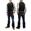 Load image into Gallery viewer, Japanesque Sukajan Men's Japanese Souvenir Jacket Cherry Blossom 3RSJ-301 Black/Beige