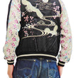 Load image into Gallery viewer, Japanesque Sukajan Men's Japanese Souvenir Jacket Crane 3RSJ-302 Black/Off