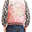 Load image into Gallery viewer, Japanesque Sukajan Men's Japanese Souvenir Jacket Crane 3RSJ-302 Pink/Black