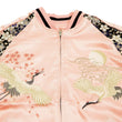 Load image into Gallery viewer, Japanesque Sukajan Men's Japanese Souvenir Jacket Crane 3RSJ-302 Pink/Black