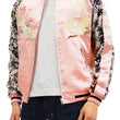 Load image into Gallery viewer, Japanesque Sukajan Men's Japanese Souvenir Jacket Crane 3RSJ-302 Pink/Black