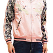Load image into Gallery viewer, Japanesque Sukajan Men's Japanese Souvenir Jacket Crane 3RSJ-302 Pink/Black