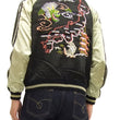 Load image into Gallery viewer, Japanesque Script Japanese Souvenir Jacket 3RSJ-501 Map Dragon Men's Sukajan Black/Beige