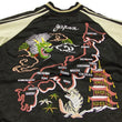 Load image into Gallery viewer, Japanesque Script Japanese Souvenir Jacket 3RSJ-501 Map Dragon Men's Sukajan Black/Beige