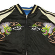 Load image into Gallery viewer, Japanesque Script Japanese Souvenir Jacket 3RSJ-501 Map Dragon Men's Sukajan Black/Beige