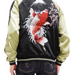 Load image into Gallery viewer, Japanesque Men's Japanese Souvenir Jacket Koi Fish and Fuujin Sukajan 3RSJ-504 Black