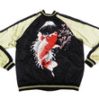 Load image into Gallery viewer, Japanesque Men's Japanese Souvenir Jacket Koi Fish and Fuujin Sukajan 3RSJ-504 Black