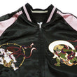 Load image into Gallery viewer, Japanesque Men's Japanese Souvenir Jacket Koi Fish and Fuujin Sukajan 3RSJ-504 Black