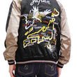 Load image into Gallery viewer, Japanesque Men's Japanese Souvenir Jacket Japan Map x Tiger Sukajan 3RSJ-552 Black/Purple