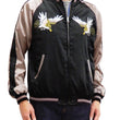 Load image into Gallery viewer, Japanesque Men's Japanese Souvenir Jacket Japan Map x Tiger Sukajan 3RSJ-552 Black/Purple