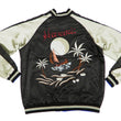 Load image into Gallery viewer, Japanesque Men's Japanese Souvenir Jacket Hawaii Reversible Sukajan 3RSJ-553 Black/Beige