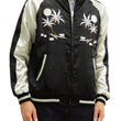 Load image into Gallery viewer, Japanesque Men's Japanese Souvenir Jacket Hawaii Reversible Sukajan 3RSJ-553 Black/Beige