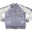 Load image into Gallery viewer, Japanesque Men's Japanese Souvenir Jacket Goldfish Embroidery Sukajan 3RSJ-701 Gray/Off
