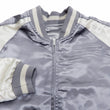 Load image into Gallery viewer, Japanesque Men's Japanese Souvenir Jacket Goldfish Embroidery Sukajan 3RSJ-701 Gray/Off