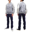 Load image into Gallery viewer, Japanesque Men's Japanese Souvenir Jacket Goldfish Embroidery Sukajan 3RSJ-701 Gray/Off
