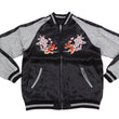 Load image into Gallery viewer, Japanesque Men's Japanese Souvenir Jacket Goldfish Embroidery Sukajan 3RSJ-702 Black/Gray