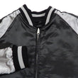 Load image into Gallery viewer, Japanesque Men's Japanese Souvenir Jacket Goldfish Embroidery Sukajan 3RSJ-702 Black/Gray