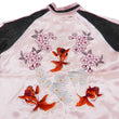 Load image into Gallery viewer, Japanesque Men's Japanese Souvenir Jacket Goldfish Embroidery Sukajan 3RSJ-702 Pink/Black
