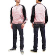 Load image into Gallery viewer, Japanesque Men's Japanese Souvenir Jacket Goldfish Embroidery Sukajan 3RSJ-702 Pink/Black