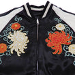 Load image into Gallery viewer, Japanesque Men's Japanese Souvenir Jacket Chrysanthemum Sukajan 3RSJ-703 Black/Off