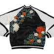Load image into Gallery viewer, Japanesque Men's Japanese Souvenir Jacket Chrysanthemum Sukajan 3RSJ-703 Black/Off