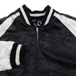 Load image into Gallery viewer, Japanesque Men's Japanese Souvenir Jacket Chrysanthemum Sukajan 3RSJ-703 Black/Off