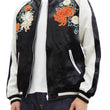 Load image into Gallery viewer, Japanesque Men's Japanese Souvenir Jacket Chrysanthemum Sukajan 3RSJ-703 Black/Off