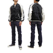 Load image into Gallery viewer, Japanesque Men's Japanese Souvenir Jacket Chrysanthemum Sukajan 3RSJ-703 Black/Off
