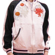 Load image into Gallery viewer, Japanesque Men's Japanese Souvenir Jacket Chrysanthemum Sukajan 3RSJ-703 Pink/Black