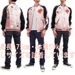 Load image into Gallery viewer, Japanesque Men's Japanese Souvenir Jacket Chrysanthemum Sukajan 3RSJ-703 Pink/Black