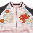 Load image into Gallery viewer, Japanesque Men's Japanese Souvenir Jacket Chrysanthemum Sukajan 3RSJ-703 Pink/Black