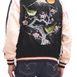 Load image into Gallery viewer, Japanesque Sukajan Men's Japanese Souvenir Jacket Japanese Bush Warbler 3RSJ-751 Black/Pink