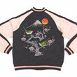 Load image into Gallery viewer, Japanesque Sukajan Men's Japanese Souvenir Jacket Japanese Bush Warbler 3RSJ-751 Black/Pink