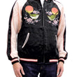 Load image into Gallery viewer, Japanesque Sukajan Men's Japanese Souvenir Jacket Japanese Bush Warbler 3RSJ-751 Black/Pink
