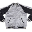 Load image into Gallery viewer, Japanesque Sukajan Men's Japanese Souvenir Jacket Japanese Bush Warbler 3RSJ-751 Gray/Black