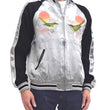 Load image into Gallery viewer, Japanesque Sukajan Men's Japanese Souvenir Jacket Japanese Bush Warbler 3RSJ-751 Gray/Black