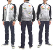 Load image into Gallery viewer, Japanesque Sukajan Men's Japanese Souvenir Jacket Japanese Bush Warbler 3RSJ-751 Gray/Black